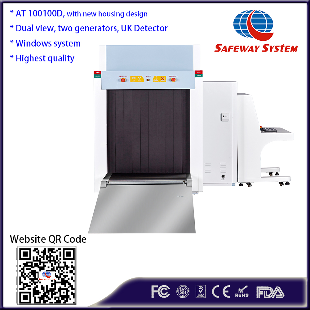 Dual View Airport X-ray Baggage Scanner for Security Inspection